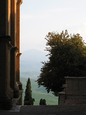 Monte Amiata set fra Pienza - Bjerge, varme kilder mm. - Casa Carolina